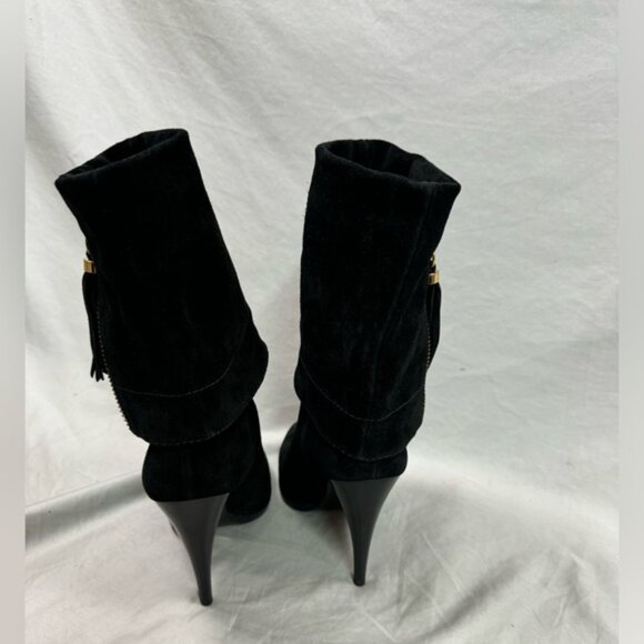 Black Suede Stella Luna Bootie - Picture 3 of 5